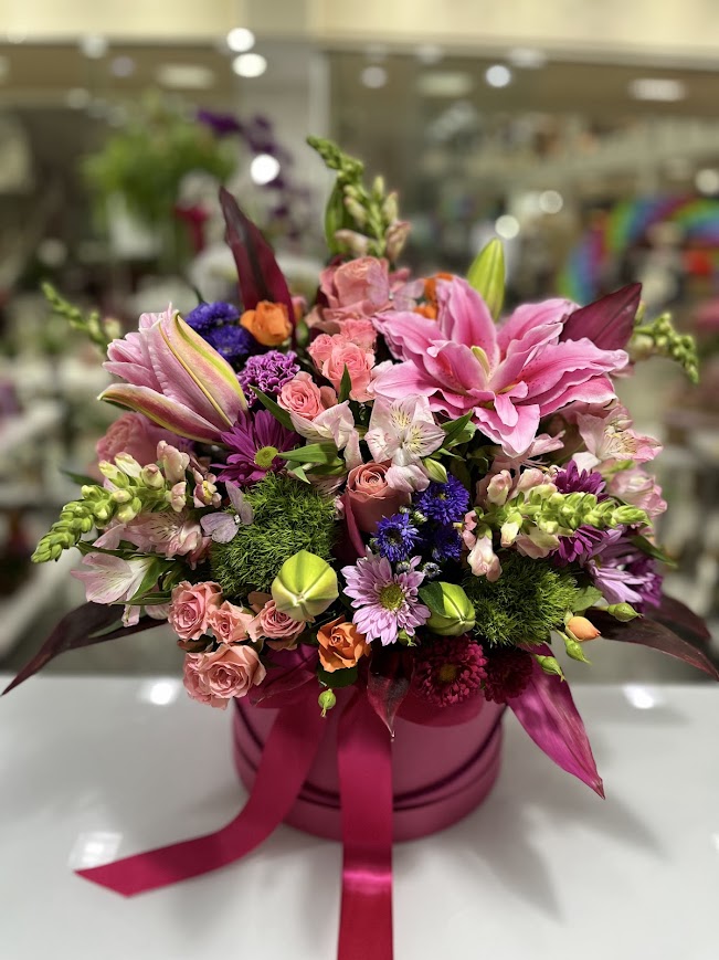 Box de Flores Grande com inicial