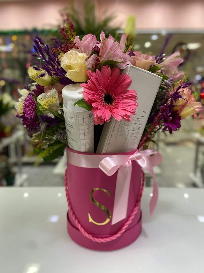Box de Flores com Hidratante Corporal