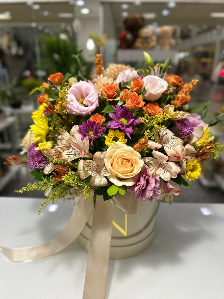 Box de Flores Média com Inicial