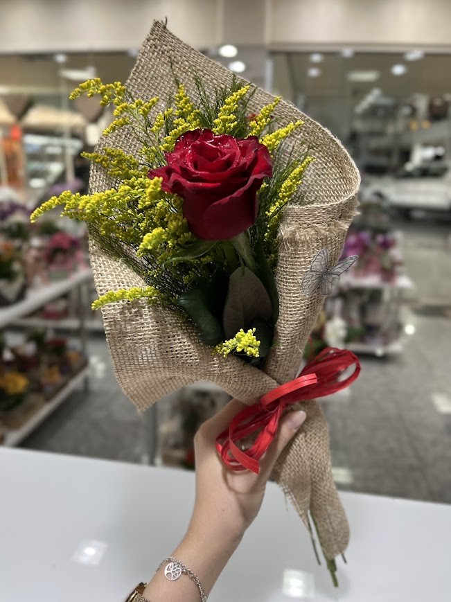 Rosa Unitária na Juta 